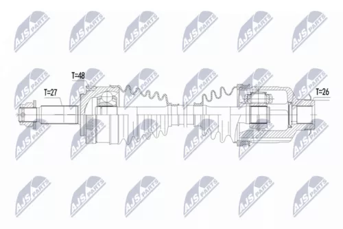 NTY NPW-HY-631 Drive Shaft