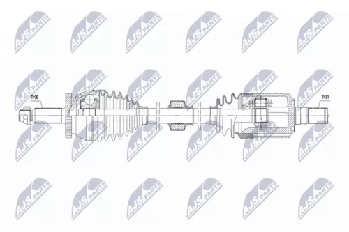 NTY NPW-HY-638 Drive Shaft
