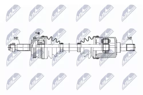 Front Left NTY Drive Shaft