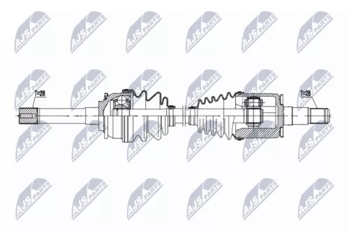 NTY NPW-HY-641 Drive Shaft
