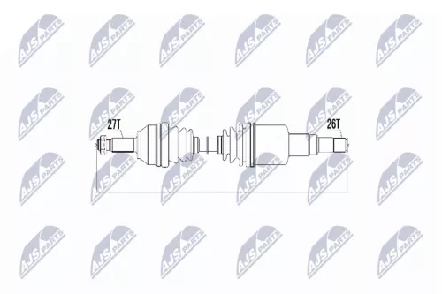NTY NTY NPW-JG-000 NTY NPW-JG-000 Drive Shaft 