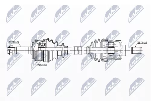 NTY NPW-KA-344 Drive Shaft