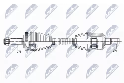 NTY NTY NPW-KA-350 NTY NPW-KA-350 Drive Shaft 