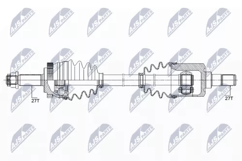 NTY NTY NPW-KA-354 NTY NPW-KA-354 Drive Shaft 