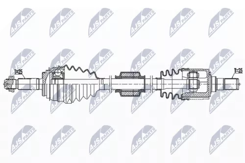 NTY NPW-KA-394 Drive Shaft
