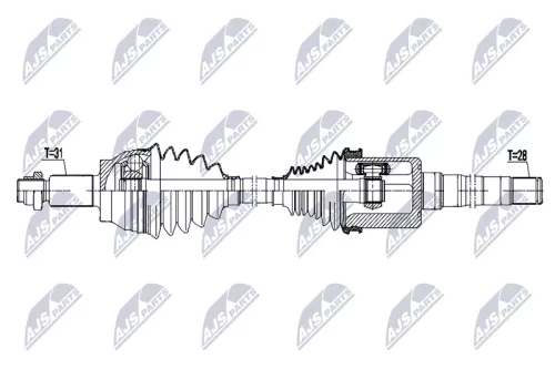NTY NPW-LR-031 Drive Shaft