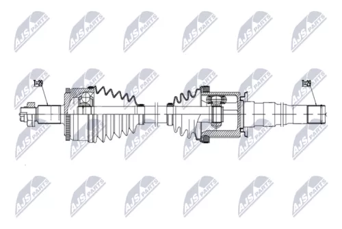 NTY NTY (NPW-LR-043) Front Right NTY Drive Shaft 