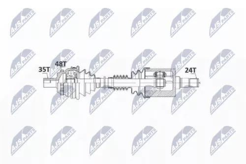 NTY NTY NPW-ME-023 NTY NPW-ME-023 Drive Shaft 