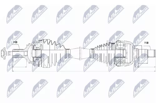 NTY NPW-ME-046 Drive Shaft