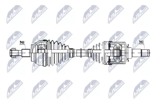 NTY NTY NPW-ME-055 NTY NPW-ME-055 Drive Shaft 