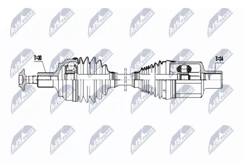 NTY NTY NPW-ME-060 NTY NPW-ME-060 Drive Shaft 