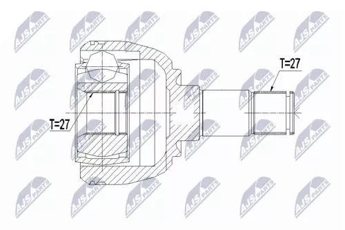 Front Left NTY Cv Joint & Boot Kit