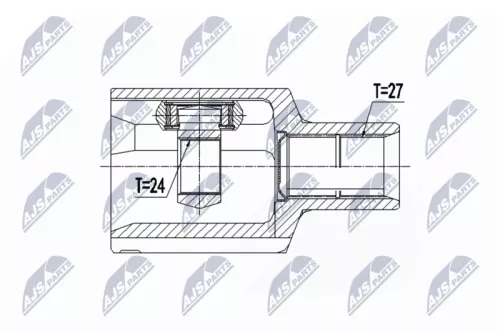 Front Left NTY Cv Joint & Boot Kit