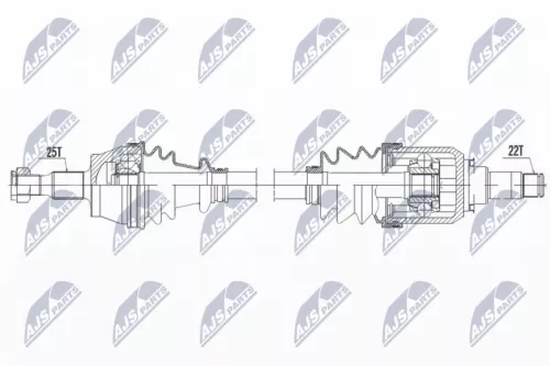 NTY NTY NPW-ME-106 NTY NPW-ME-106 Drive Shaft 