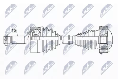 NTY NTY NPW-ME-126 NTY NPW-ME-126 Drive Shaft 