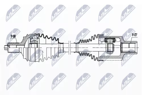 NTY NTY NPW-ME-146 NTY NPW-ME-146 Drive Shaft 