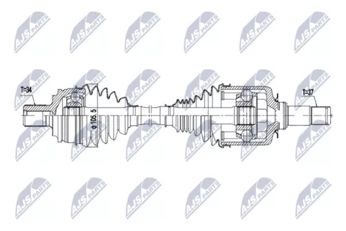 NTY NTY NPW-ME-214 NTY NPW-ME-214 Drive Shaft 