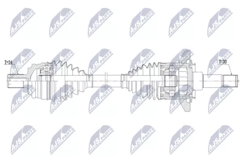 NTY NTY NPW-ME-224 NTY NPW-ME-224 Drive Shaft 