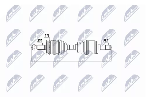 NTY NTY NPW-MS-000 NTY NPW-MS-000 Drive Shaft 