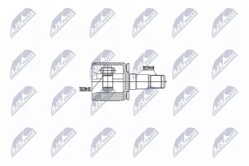 NTY NTY NPW-MS-047 Front Left Inner NTY Cv Joint & Boot Kit 