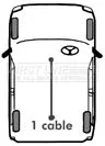 FIRST LINE FIRST LINE (FKB2153) Cable Pull, parking brake 