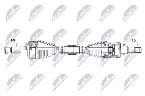 NTY NTY NPW-MZ-096 NTY NPW-MZ-096 Drive Shaft 