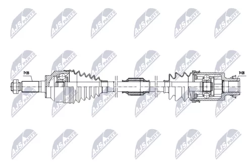 NTY NTY NPW-MZ-098 NTY NPW-MZ-098 Drive Shaft 