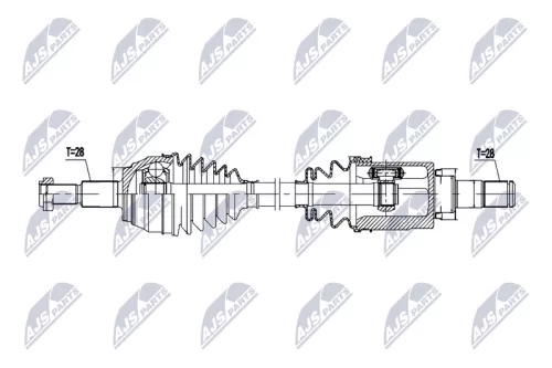 NTY NTY NPW-MZ-100 NTY NPW-MZ-100 Drive Shaft 