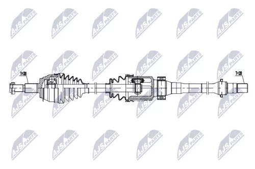 NTY NTY NPW-MZ-102 NTY NPW-MZ-102 Drive Shaft 