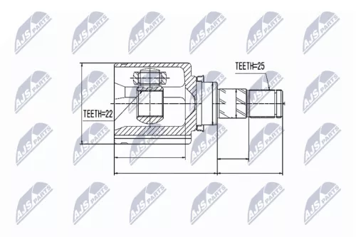 Front Left Front Right NTY Cv Joint & Boot Kit