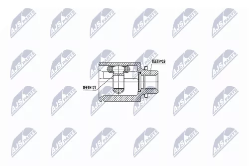 Front Right Inner NTY Cv Joint & Boot Kit