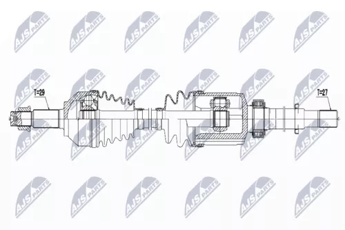 NTY NPW-NS-062 Drive Shaft