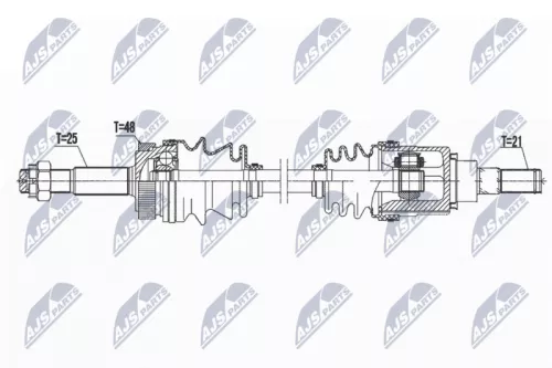 NTY NPW-NS-076 Drive Shaft