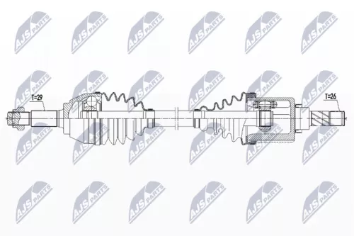 NTY NTY NPW-NS-090 NTY NPW-NS-090 Drive Shaft 