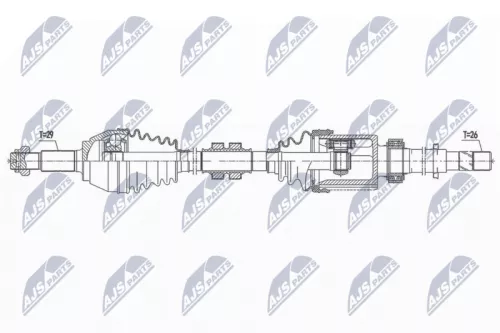 NTY NPW-NS-096 Drive Shaft