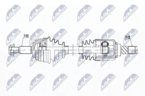 NTY NTY NPW-NS-110 NTY NPW-NS-110 Drive Shaft 
