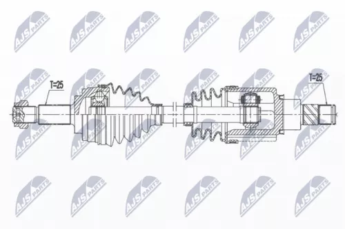 NTY NTY NPW-NS-112 NTY NPW-NS-112 Drive Shaft 