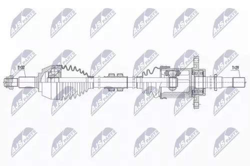 NTY NTY NPW-NS-124 NTY NPW-NS-124 Drive Shaft 