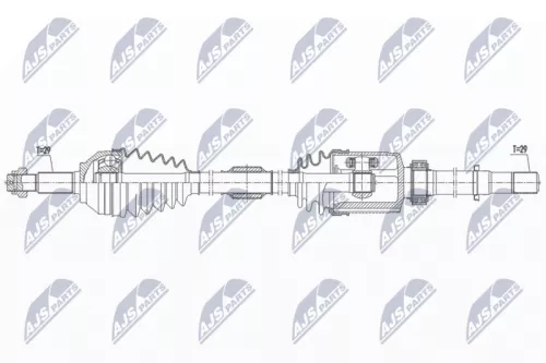 NTY NTY NPW-NS-130 NTY NPW-NS-130 Drive Shaft 