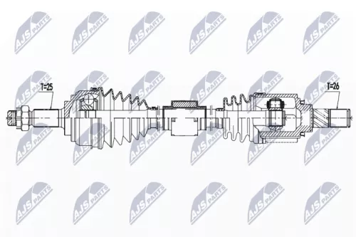 NTY NTY NPW-NS-138 NTY NPW-NS-138 Drive Shaft 