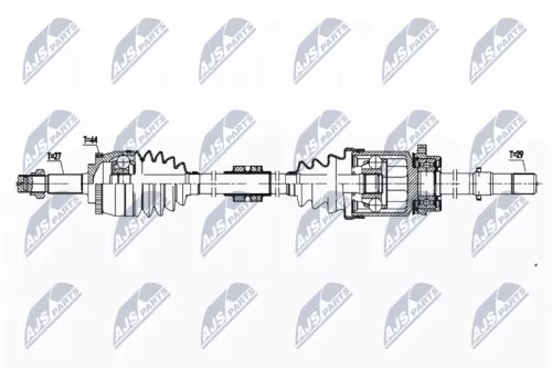 NTY NTY NPW-NS-142 NTY NPW-NS-142 Drive Shaft 