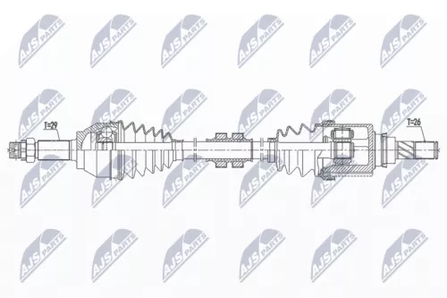 NTY NTY NPW-NS-144 NTY NPW-NS-144 Drive Shaft 