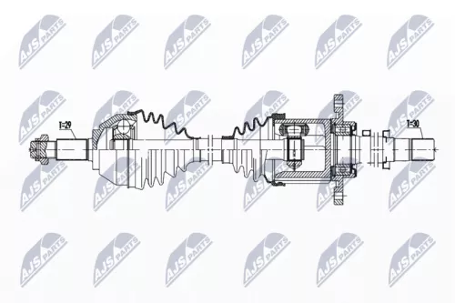 NTY NPW-NS-163 Drive Shaft