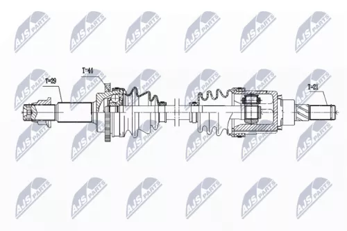 NTY NPW-NS-166 Drive Shaft