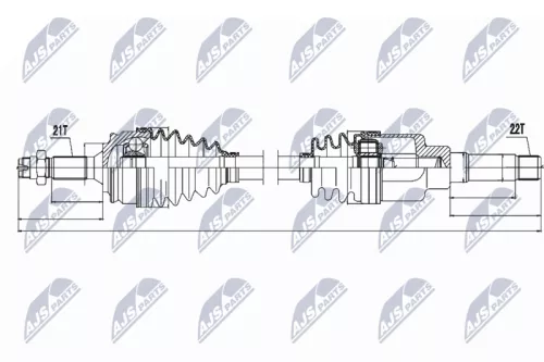 NTY NPW-PE-015 Drive Shaft