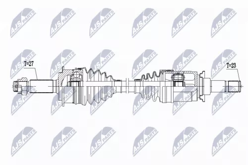 NTY NPW-PE-107 Drive Shaft