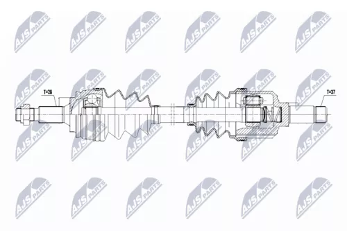 NTY NPW-PE-119 Drive Shaft