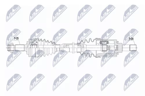 NTY NTY NPW-PE-121 NTY NPW-PE-121 Drive Shaft 