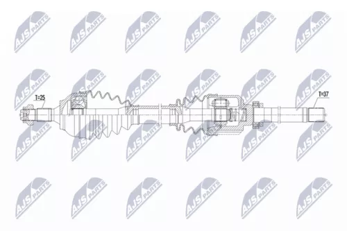 NTY NTY NPW-PE-123 NTY NPW-PE-123 Drive Shaft 