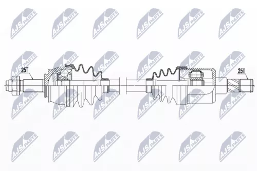 NTY NTY NPW-PL-041 NTY NPW-PL-041 Drive Shaft 